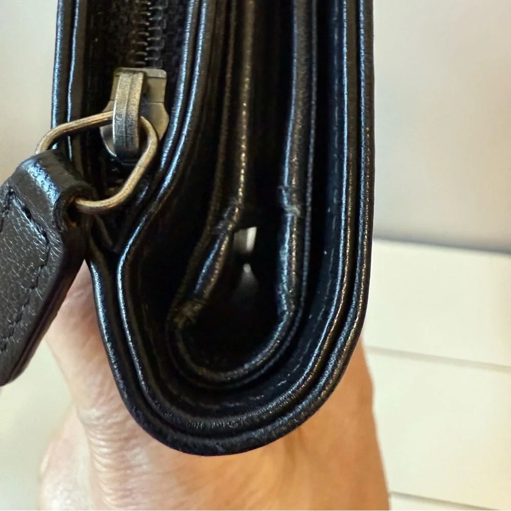 CHANEL Boy L-Zip Pocket Wallet Quilted Lambskin Leather Black